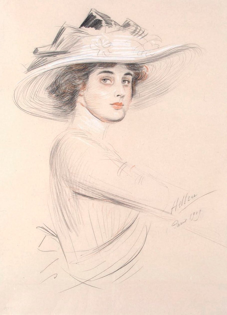 Bir Kadının Portresi, 1909. by Paul Cesar Helleu