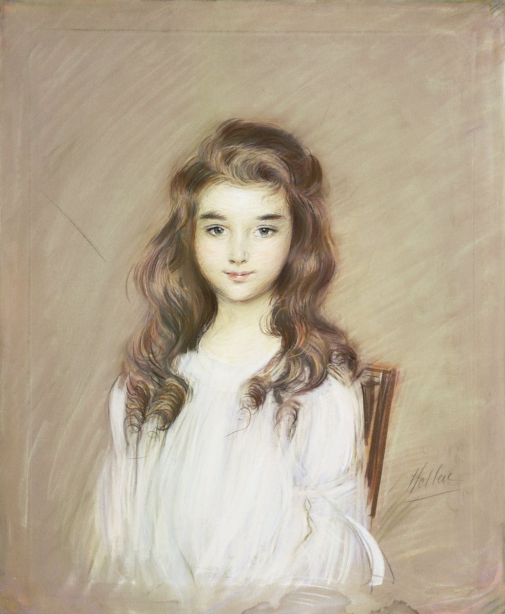 Elbe Markizinin Kızı, 1901 dolayları by Paul Cesar Helleu