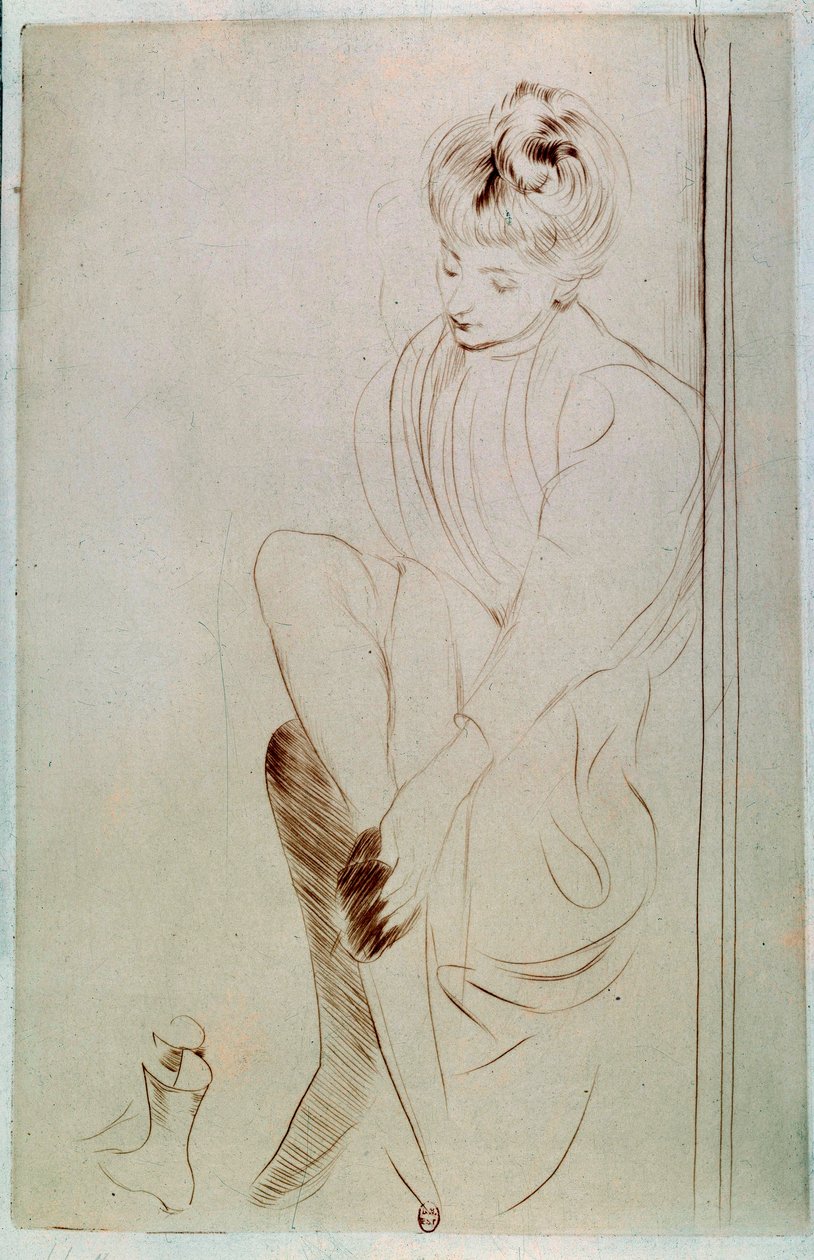 Paul Helleu (1859-1927) 20. yüzyıl Paris, B.N. by Paul Cesar Helleu