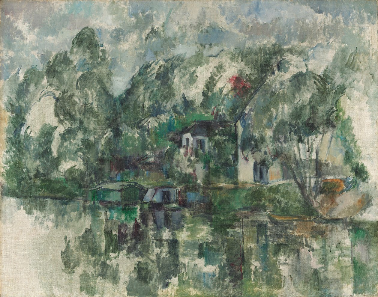 Su Kenarında, c. 1890 (tuval üzerine yağlı boya) by Paul Cézanne