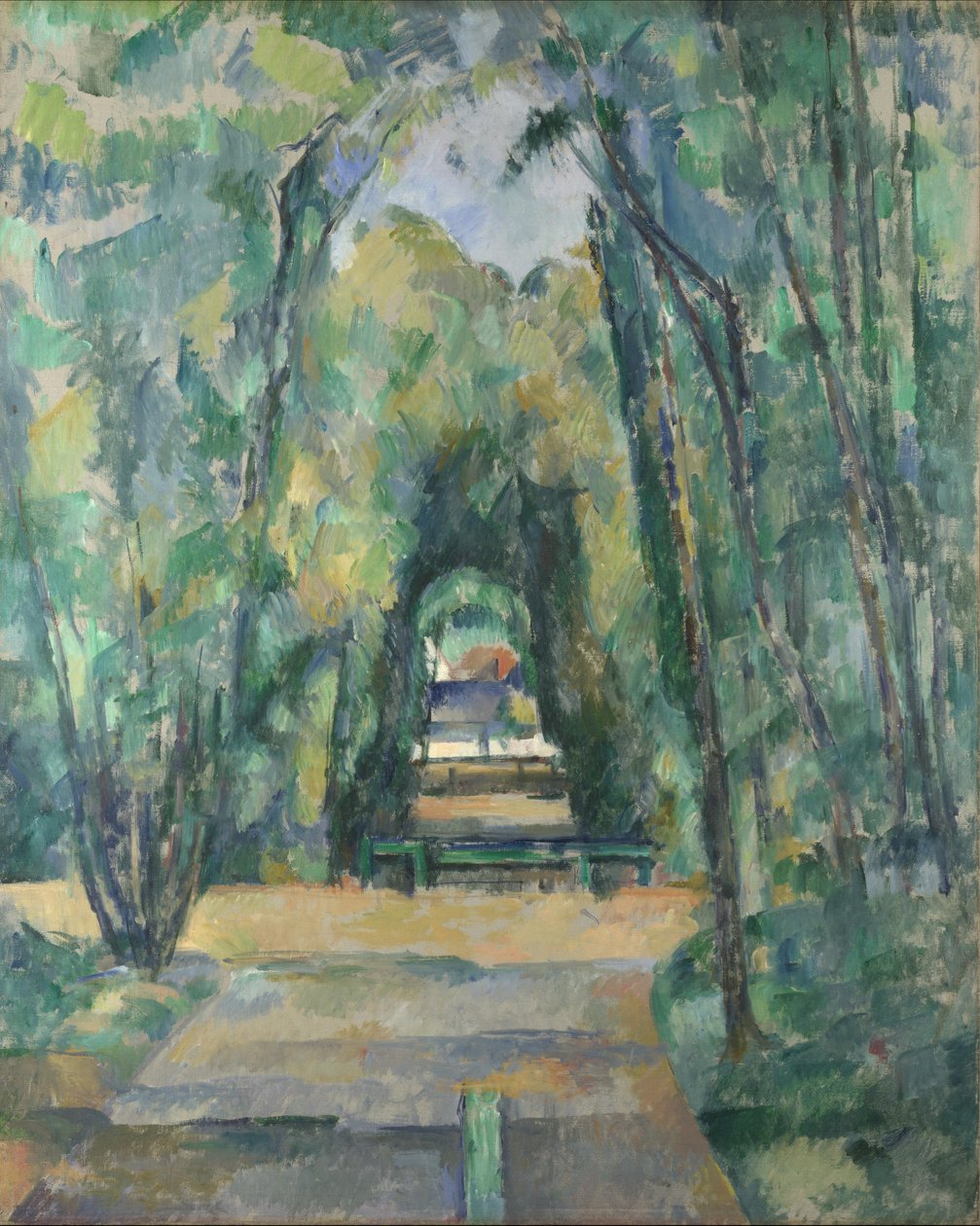 Cezanne, Paul (1839-1906) Avenue at Chantilly Tuval üzerine yağlıboya 1888 Ulusal Galeri, Londra 82x66 by Paul Cézanne