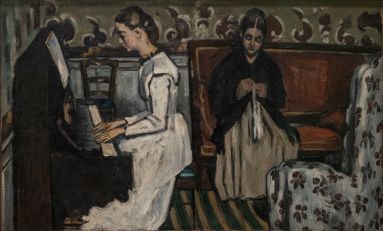 Piyanodaki Kız ("Tannhäuser"ın Uvertürü) by Paul Cézanne