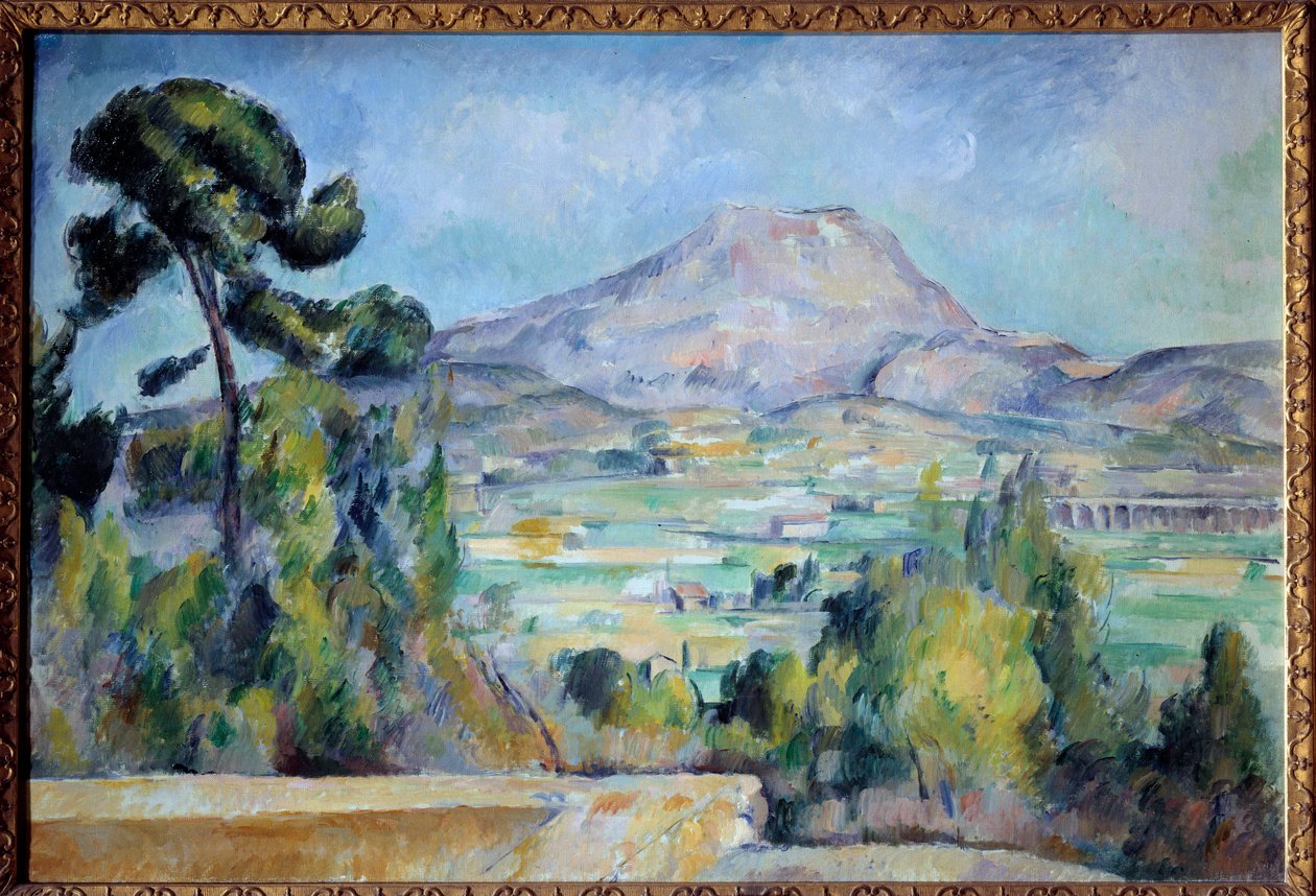 Sainte Victoire Dağı Tablosu Paul Cezanne (1839-1906) 1887-1890 Güneş. 0.65x0.92 m Paris, Orsay müzesi - Sainte-Victoire Dağı. Paul Cezanne