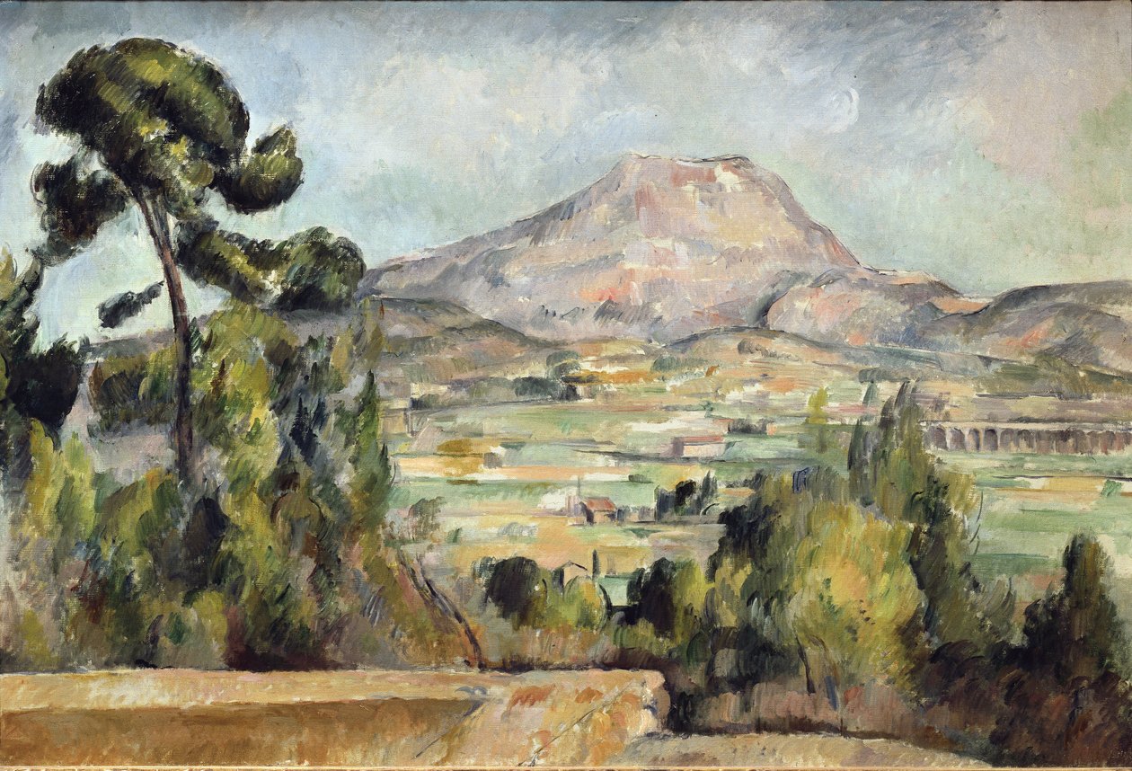 Sainte-Victoire Dağı - Tuval üzerine yağlı boya by Paul Cézanne