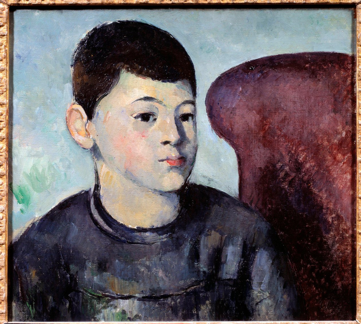 Sanatçının oğlunun portresi Paul Cezanne (1839-1906) tarafından tablo 1880 Güneş. 0,35x0,38 m Paris, Musee de l