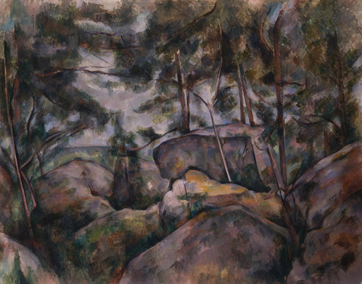 Ormandaki Kayalar by Paul Cézanne