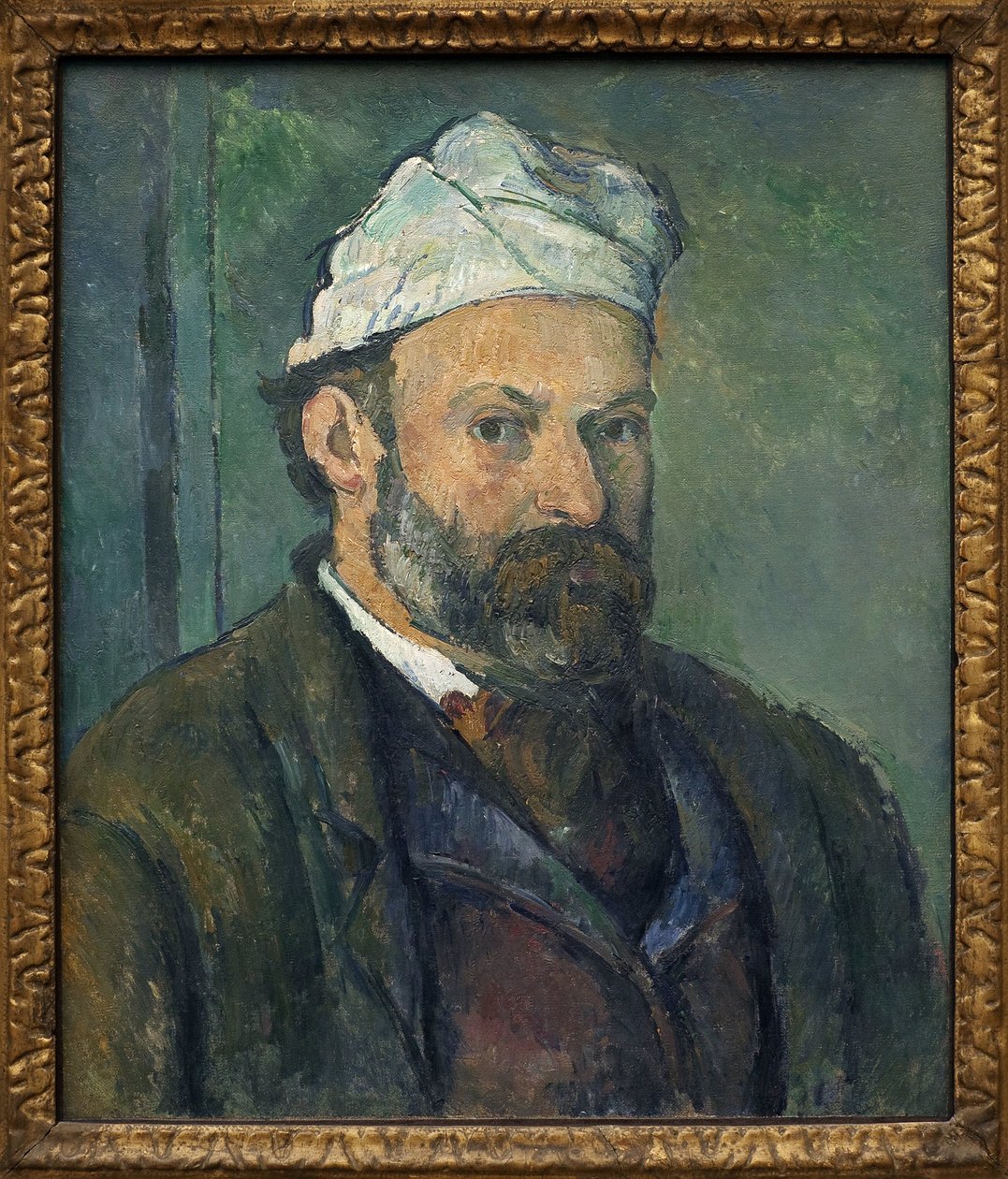 Otoportre. Paul Cezanne (1839-1906), 1880 civarında tuval üzerine yağlı boya tablo. Fransız Sanatı by Paul Cézanne