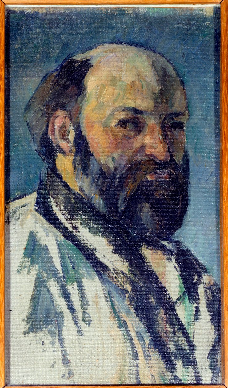 Paul Cezanne (1839-1906) 1877 Sun tarafından Otoportre Resim. 0,25x0,14 m Paris, Musee d