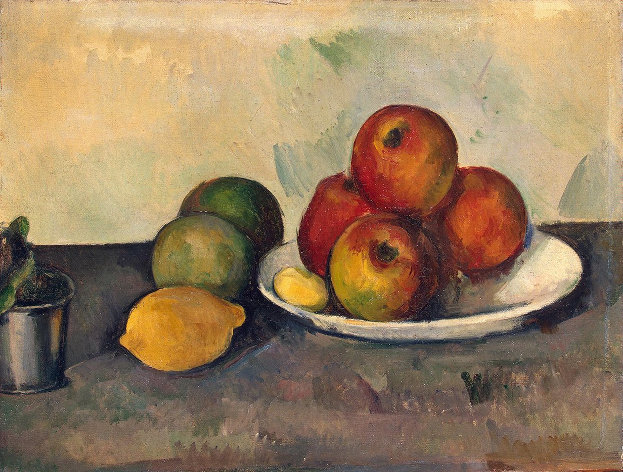 Elmalı Natürmort, 1890 dolayları (tuval üzerine yağlı boya) by Paul Cézanne