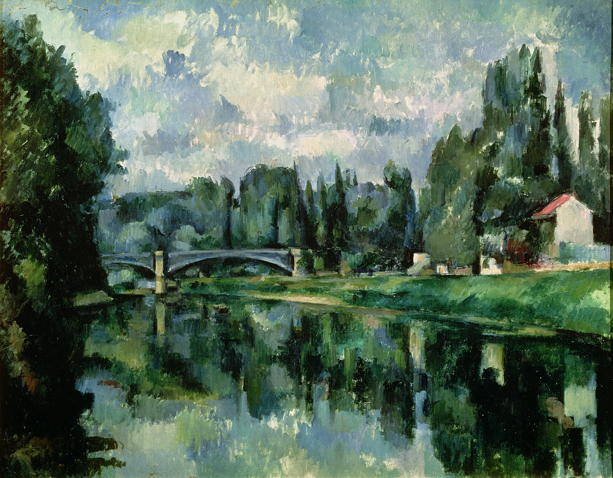 The Banks of the Marne at Creteil, 1888 dolayları (tuval üzerine yağlı boya) by Paul Cézanne