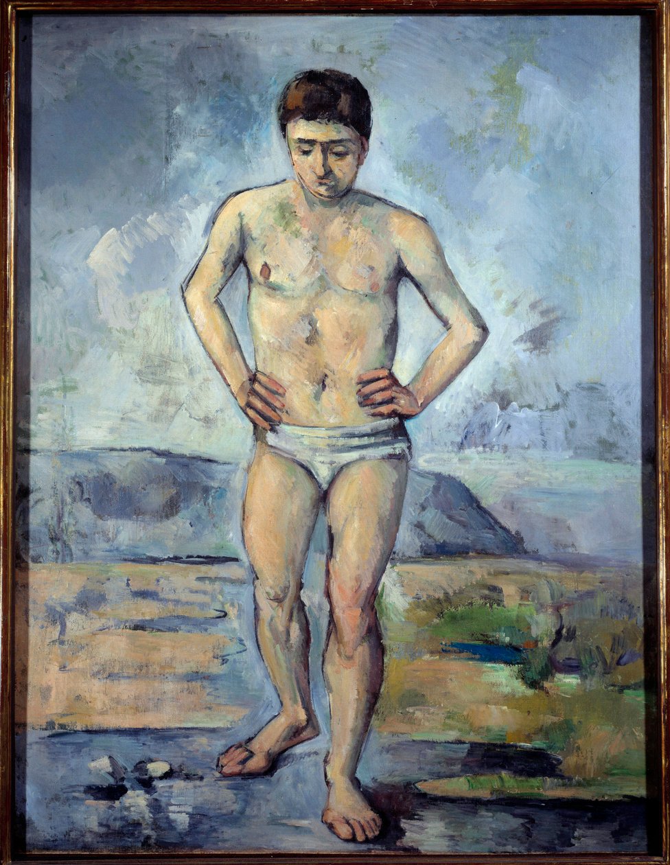 Paul Cezanne (1839-1906) 1885 Güneş tarafından Yüzücü Tablosu. 1,27x0,96 m New York, modern sanat müzesi by Paul Cézanne
