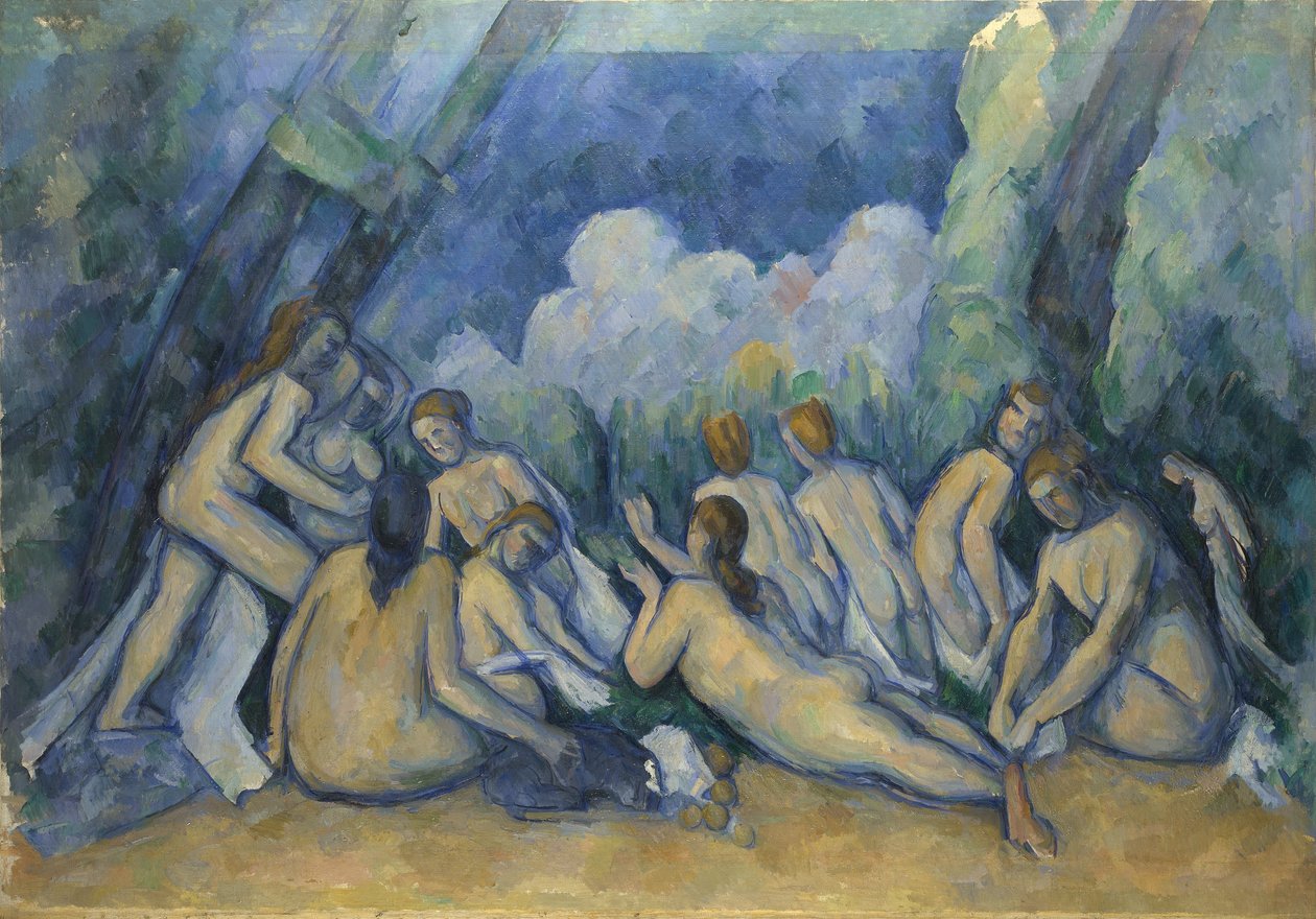 Büyük Yıkananlar, c.1900-05 (tuval üzerine yağlı boya) by Paul Cézanne