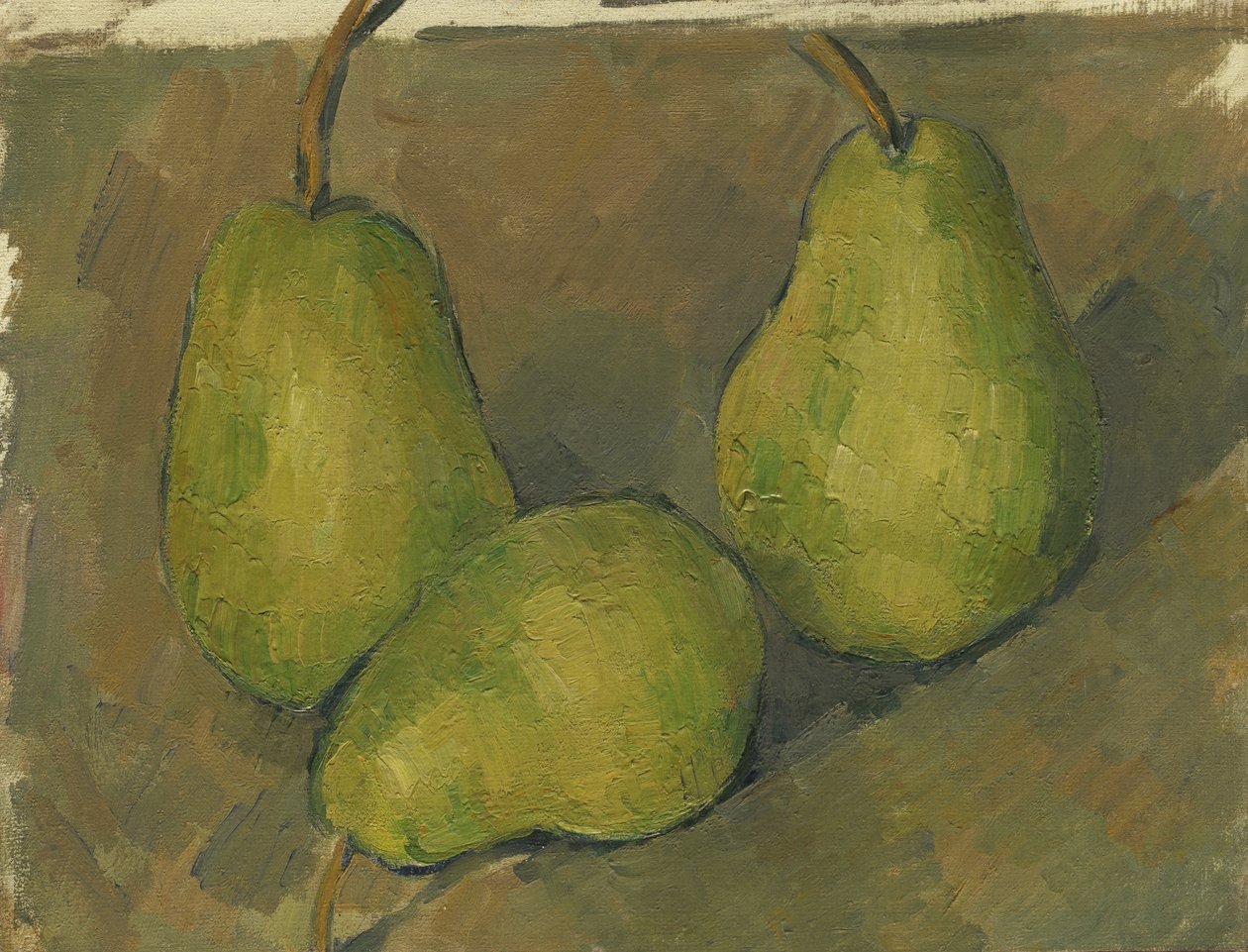 üç armut by Paul Cézanne