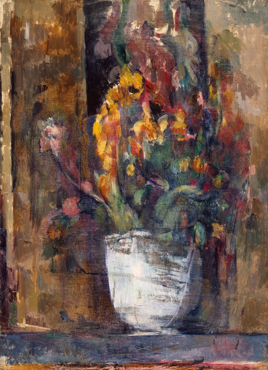 Vazo Çiçek, c.1897-98 (tuval üzerine yağlı boya) by Paul Cézanne