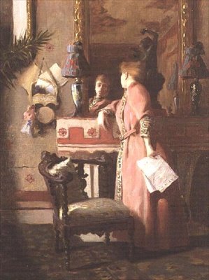 Aynaya Bir Bakış by Paul Chabas