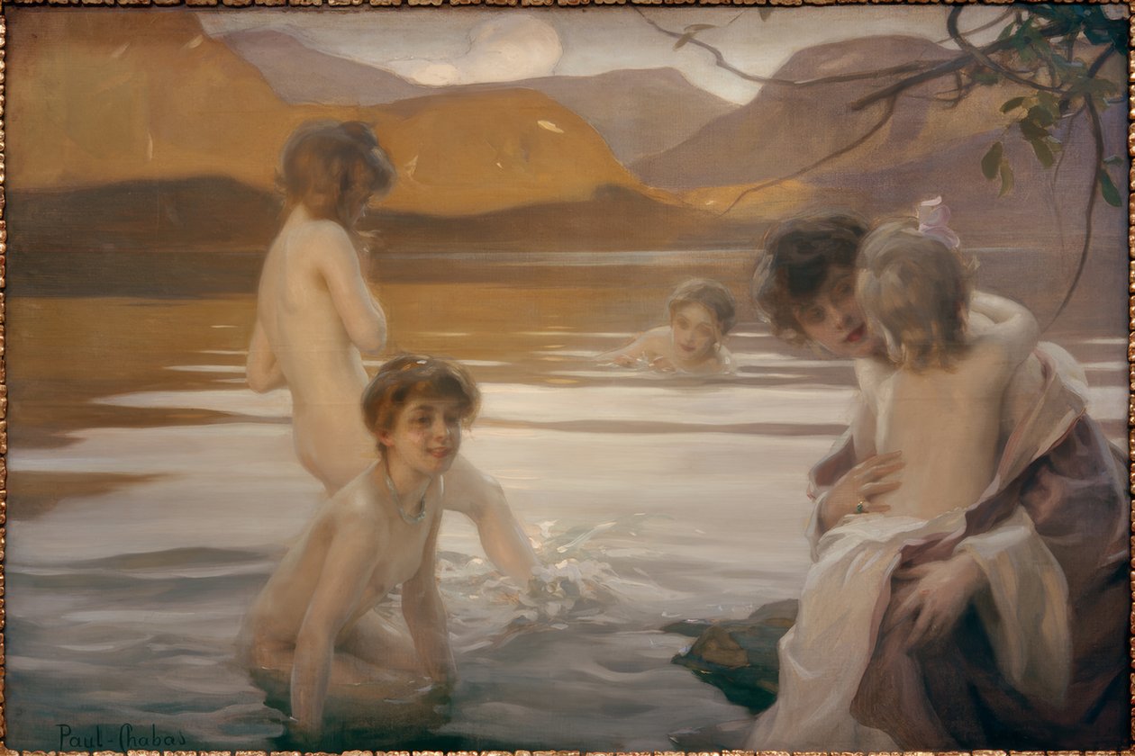 İlk banyo by Paul Chabas
