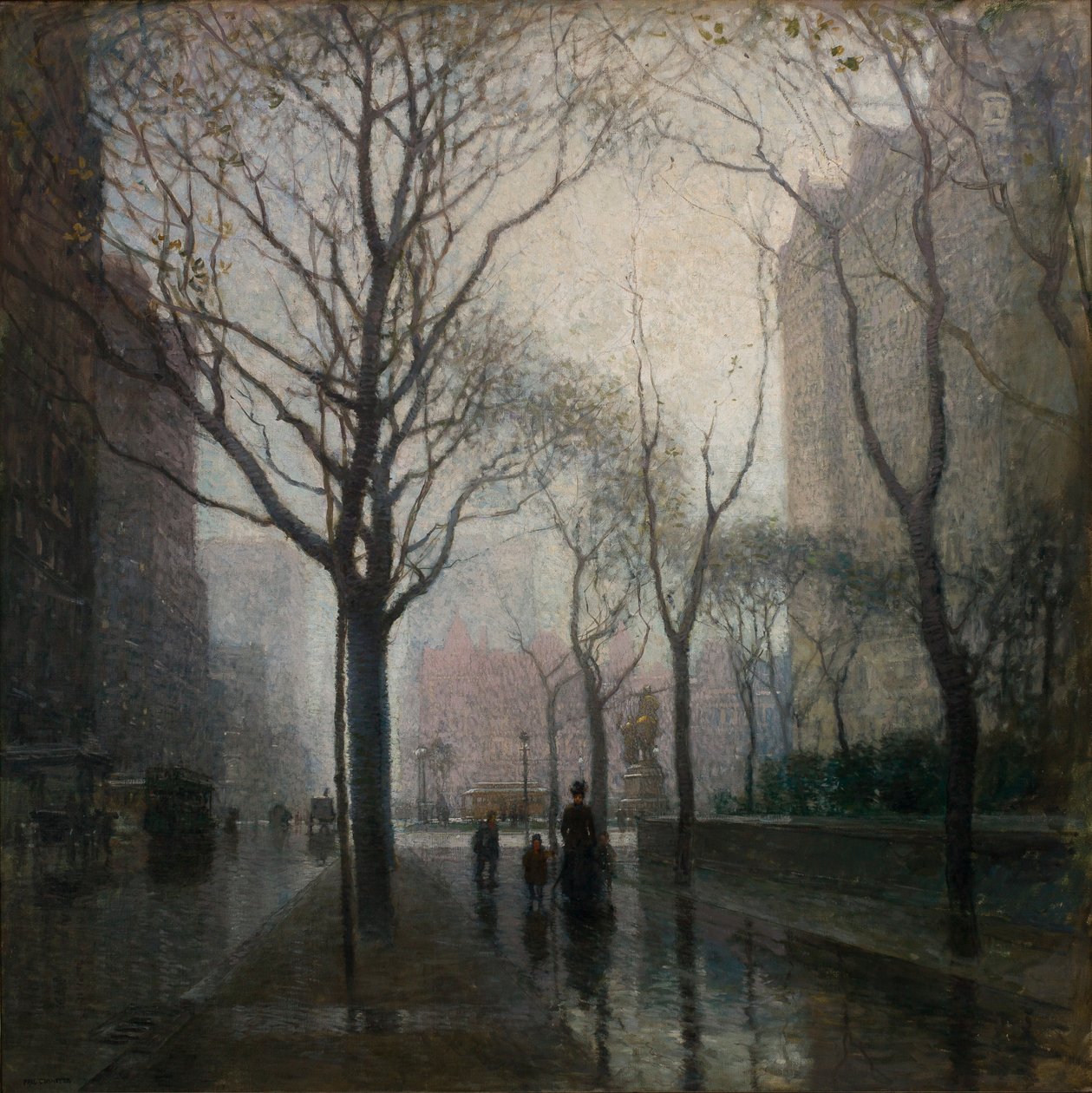 Yağmurdan Sonra Plaza by Paul Cornoyer