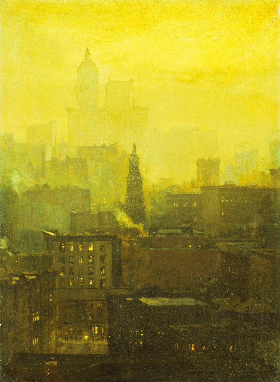 kentsel Gece, by Paul Cornoyer