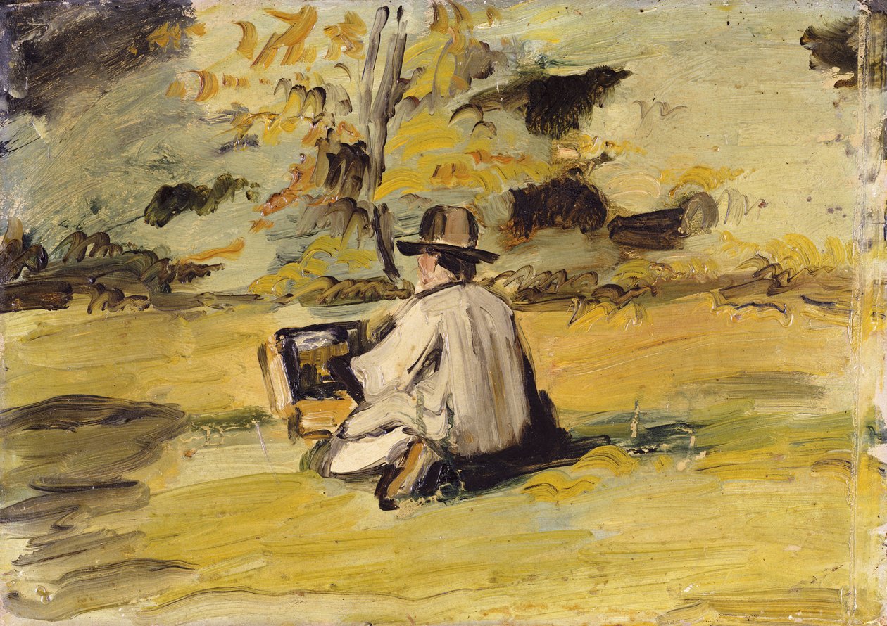 İş Başında Bir Ressam by Paul Cézanne