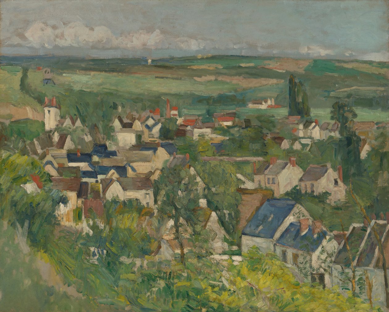 Auvers, Panoramik Görünüm, 187375. by Paul Cézanne