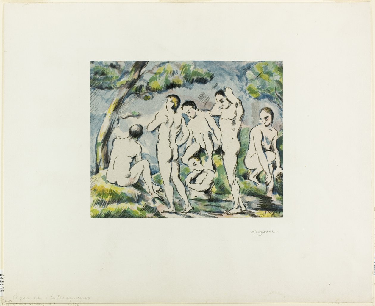 banyo yapanlar by Paul Cézanne