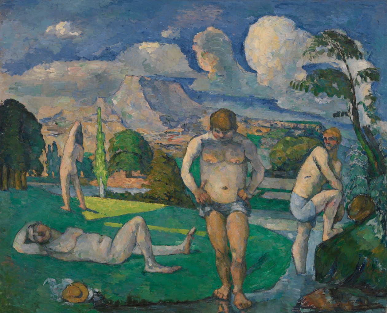 Dinlenmede Yıkananlar by Paul Cézanne