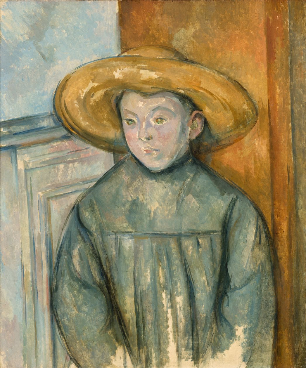 Hasır Şapkalı Çocuk, 1896 by Paul Cézanne