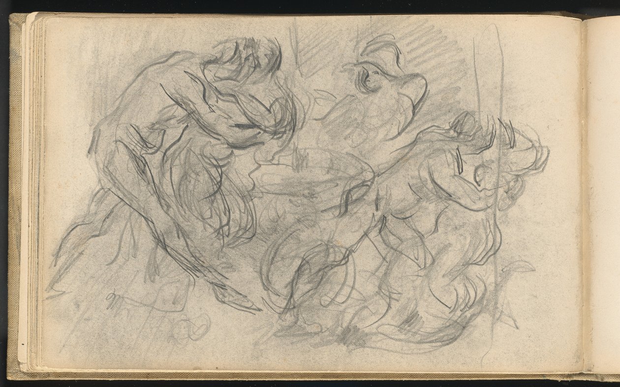 karnaval sahnesi by Paul Cézanne