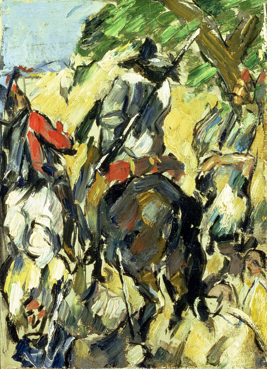 Don Kişot, Arkadan Görünüm, 1875 dolayları by Paul Cézanne
