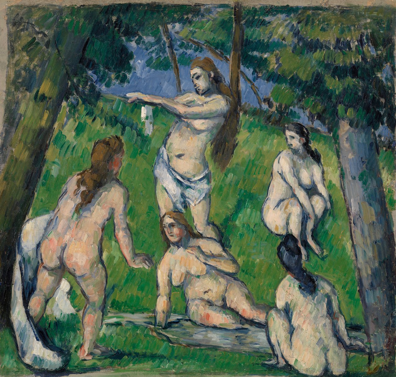 Beş Yıkanan by Paul Cézanne