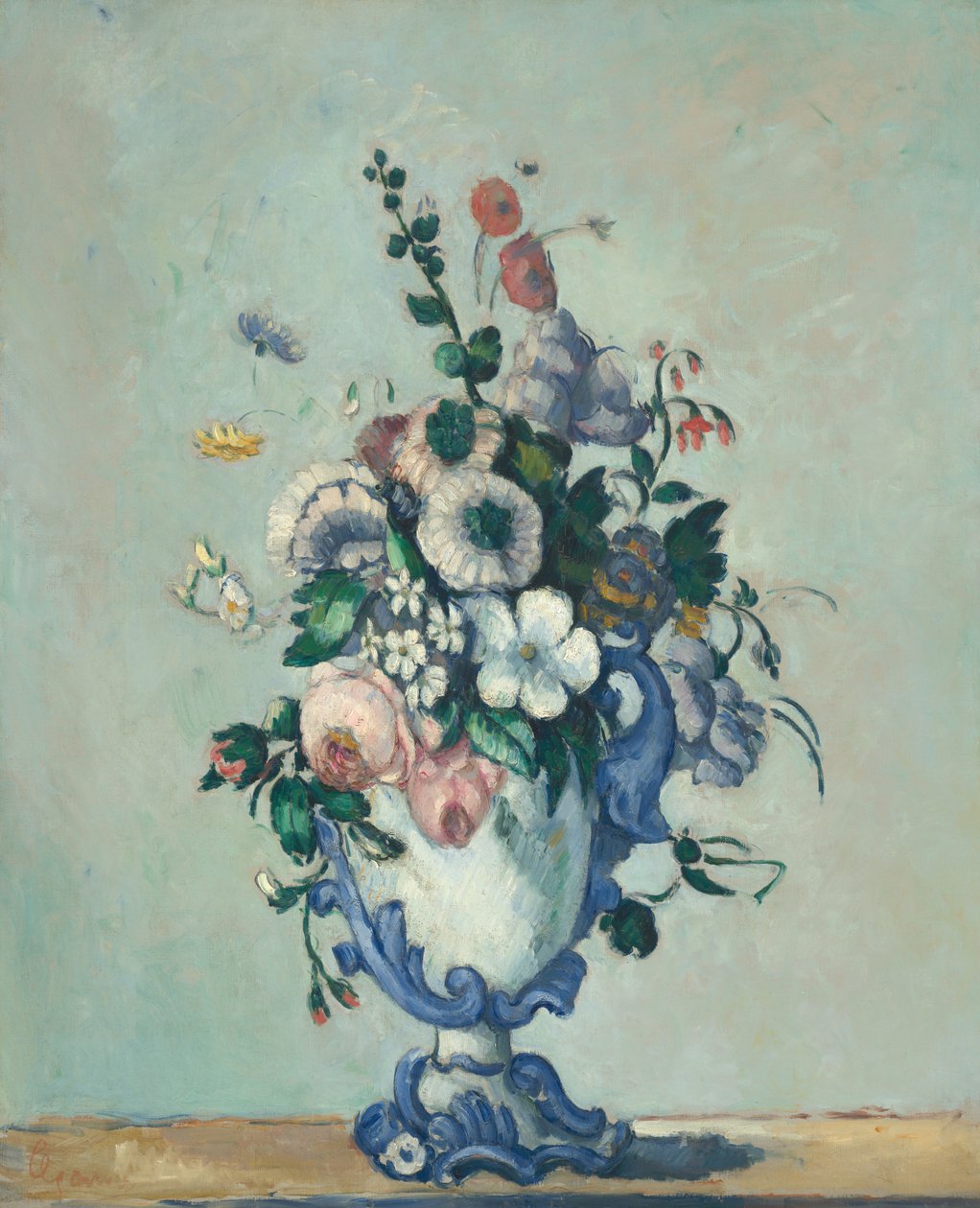 Rokoko Vazoda Çiçekler by Paul Cézanne