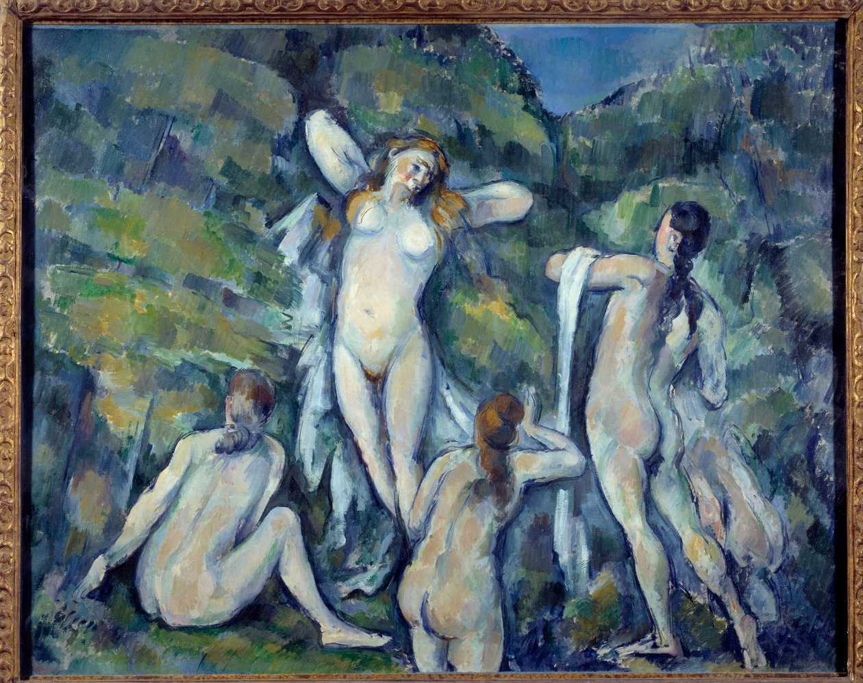 Dört Yıkananlar Tablosu Paul Cezanne (1839-1906) 1888 Kopenhag, Carlberg Glyptotek by Paul Cézanne
