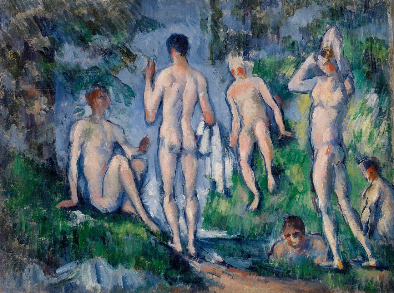 Yıkananlar Grubu by Paul Cézanne
