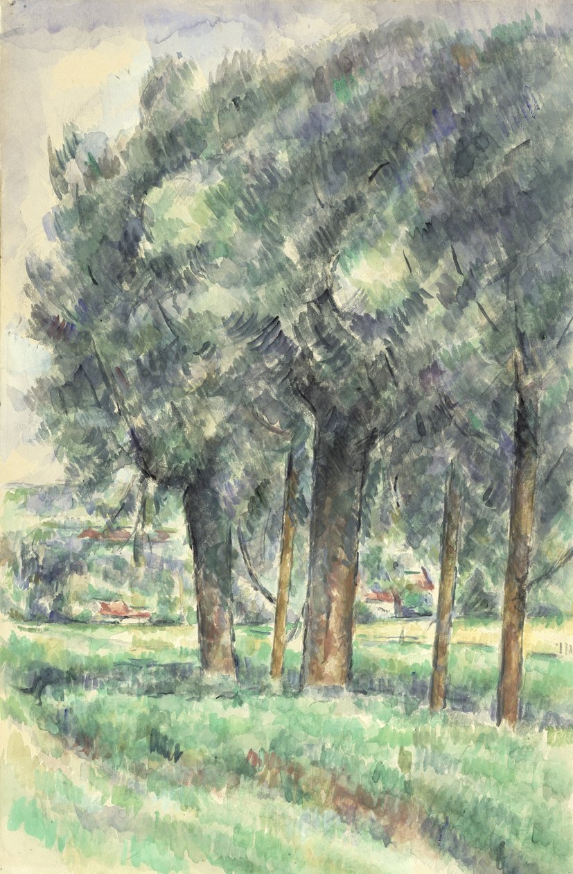 Ağaç Grubu, 1877-80 by Paul Cézanne