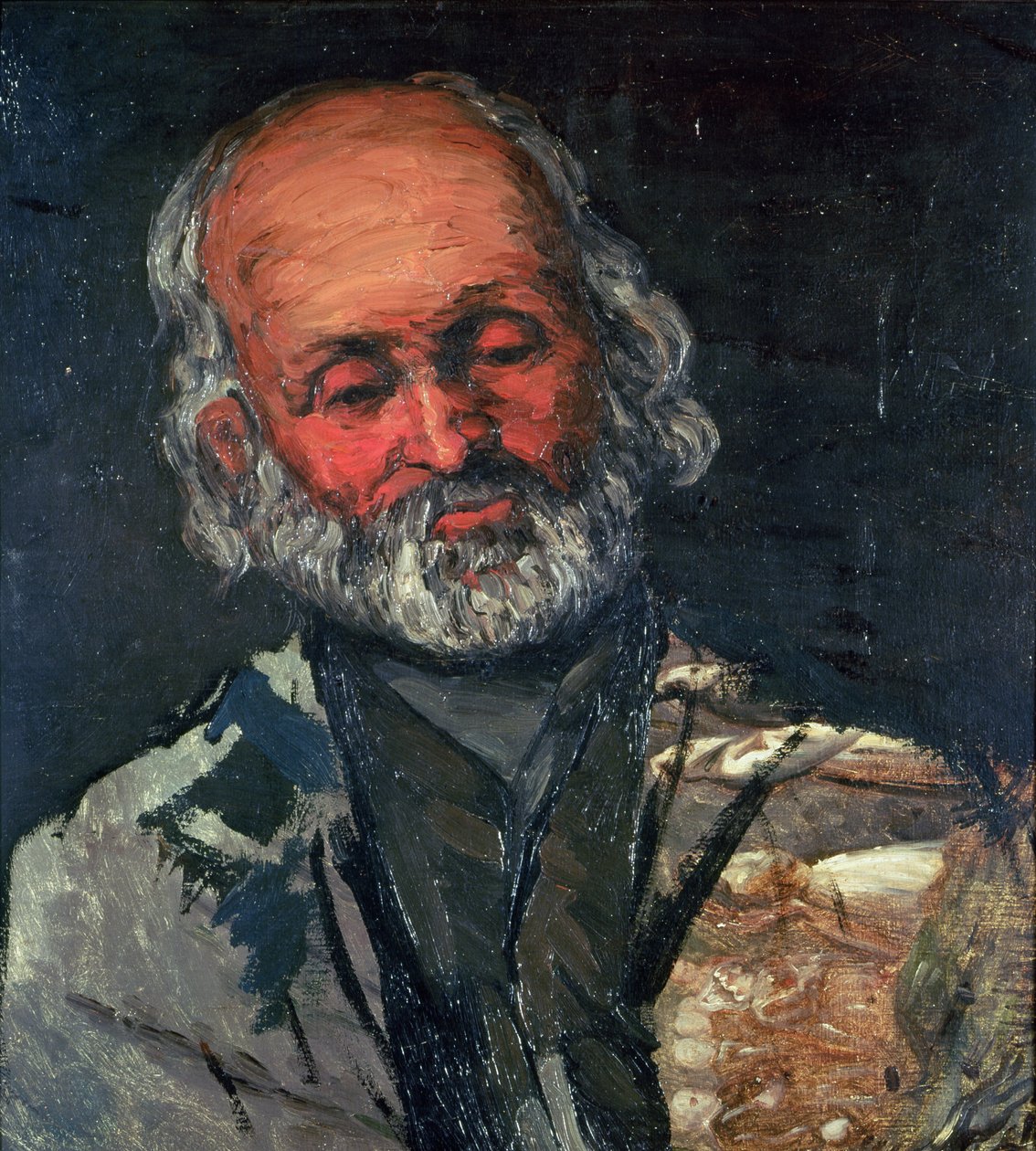 Head of an Old Man, c.1866  by Paul Cézanne