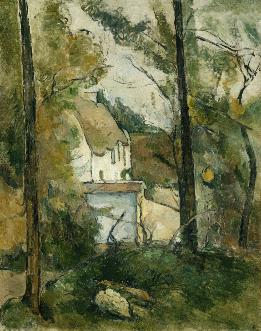 Ağaçlardaki Ev, Auvers; Ağaçlardaki Ev, Auvers, 1879 by Paul Cézanne