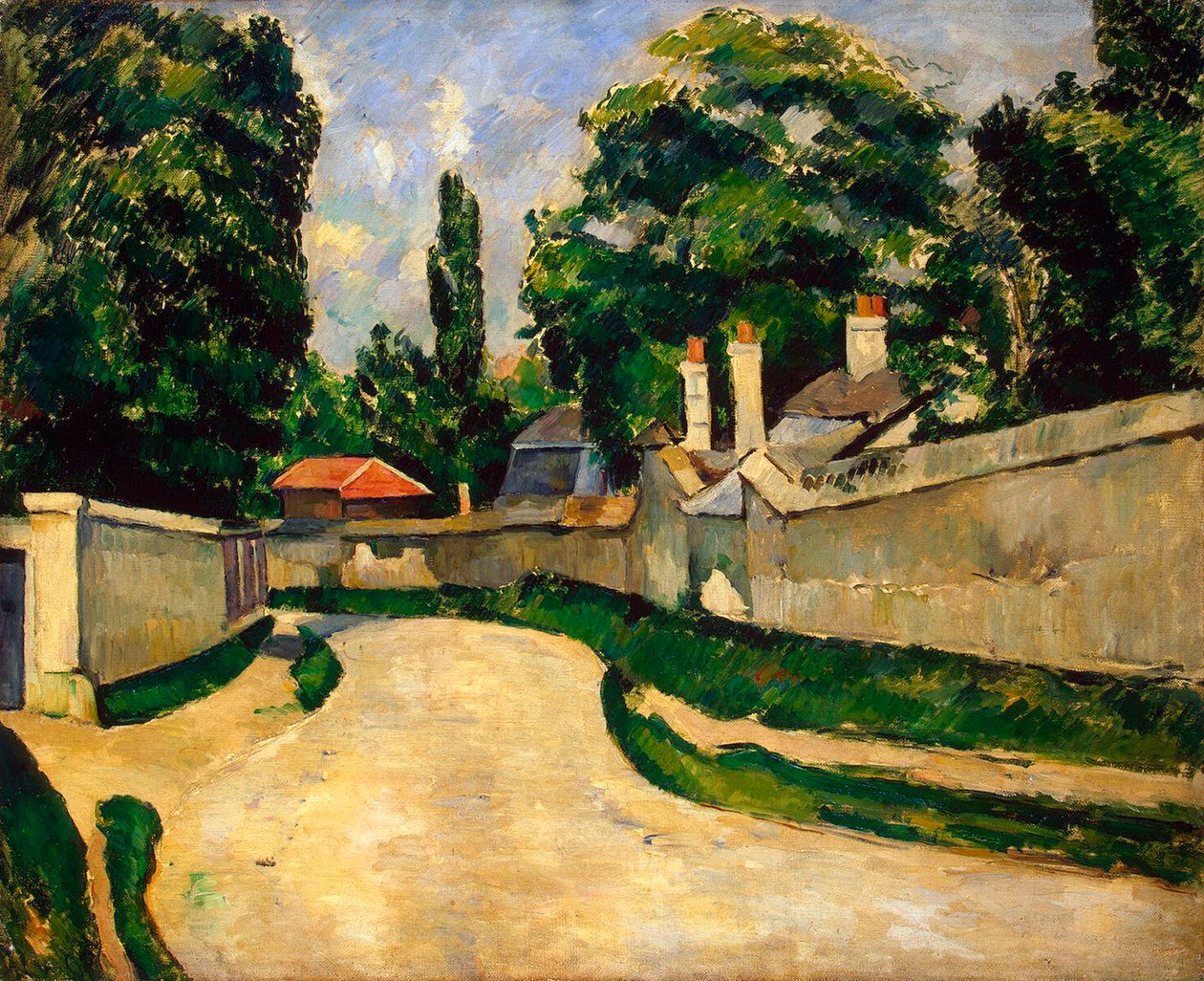 Yol Boyunca Evler, c1881 by Paul Cézanne