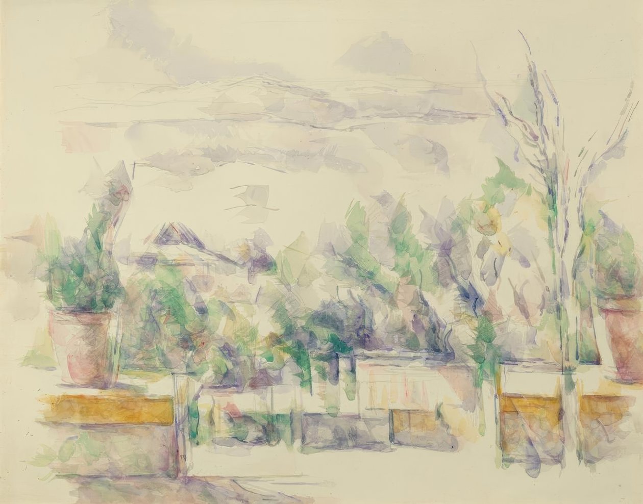 Jardin des Lauves Terası by Paul Cézanne