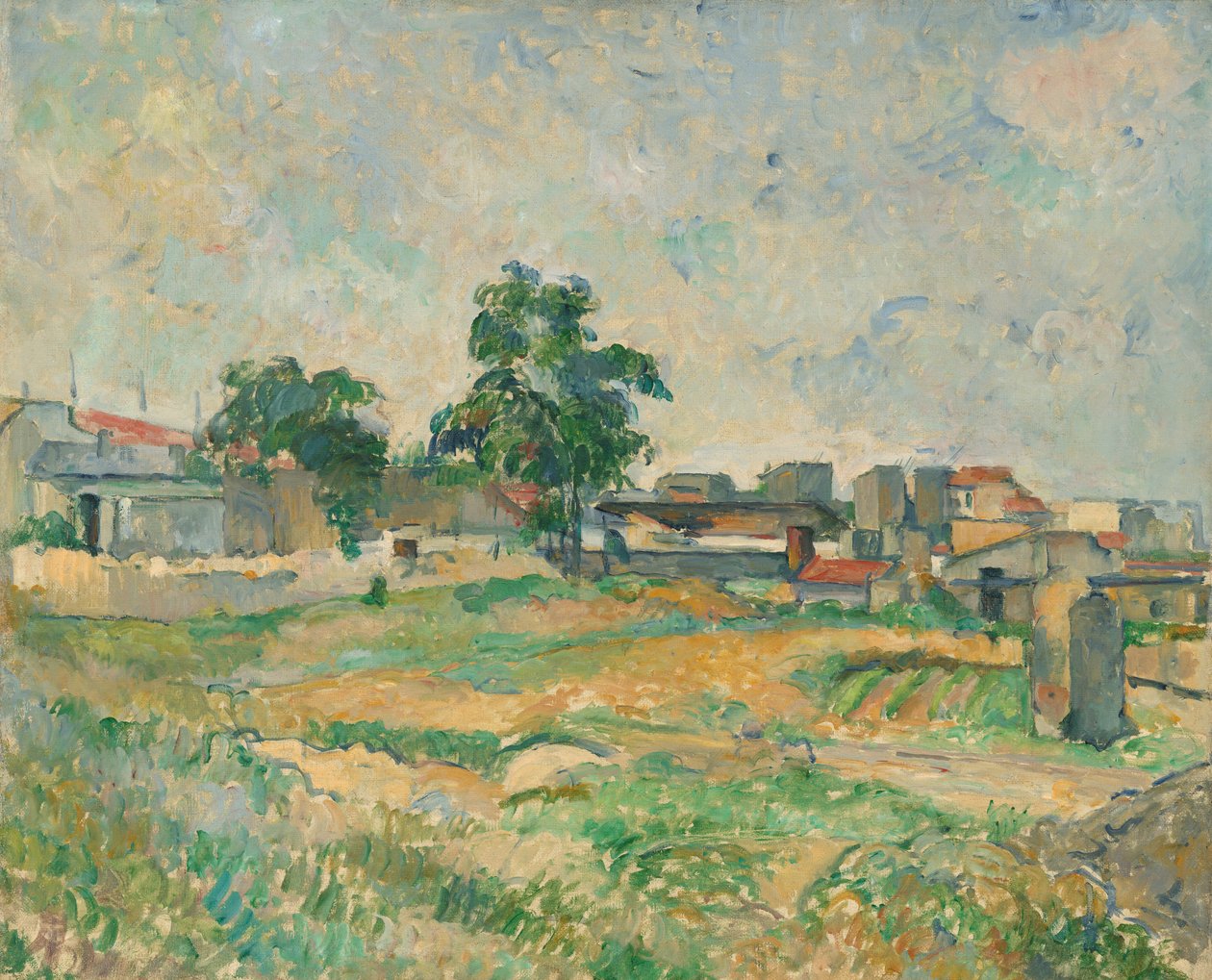 Paris yakınlarındaki manzara by Paul Cézanne