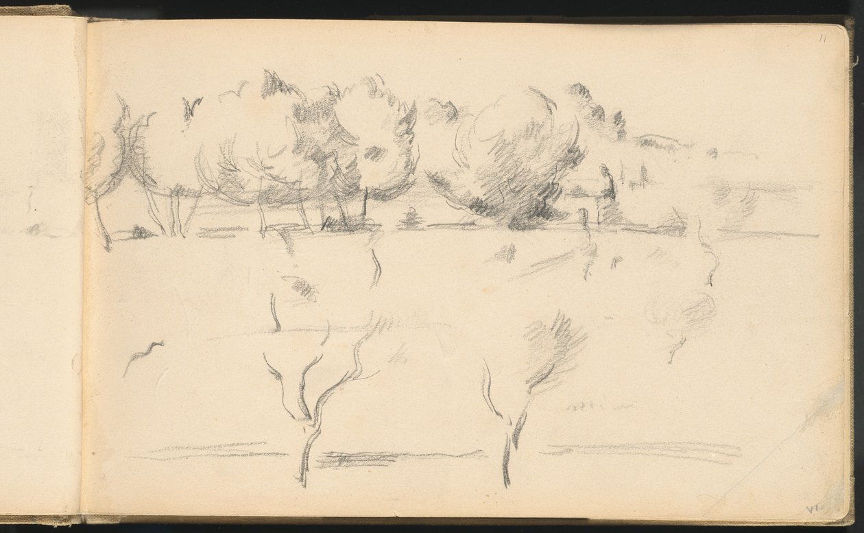 Ağaçlarla Peyzaj by Paul Cézanne
