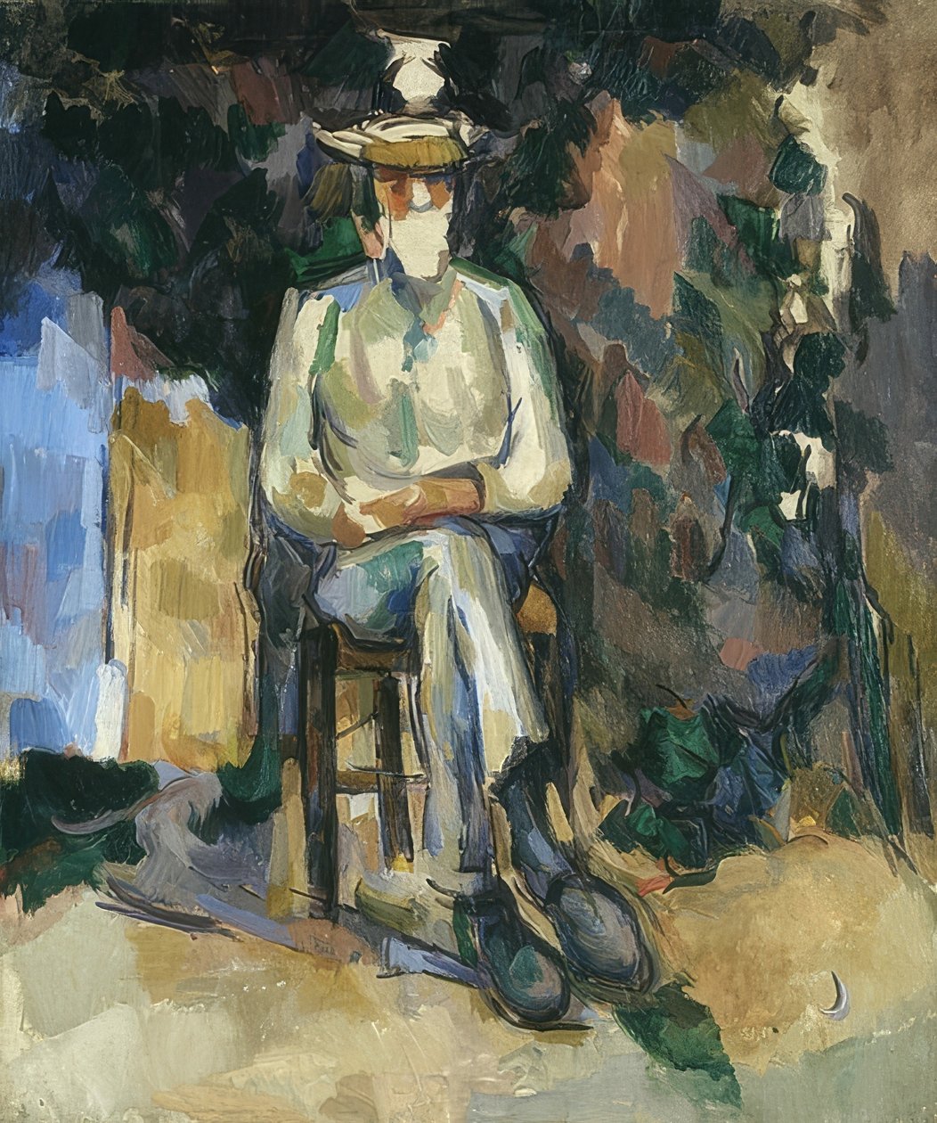 Bahçıvan Vallier (Der Gärtner Vallier). 1906 by Paul Cézanne