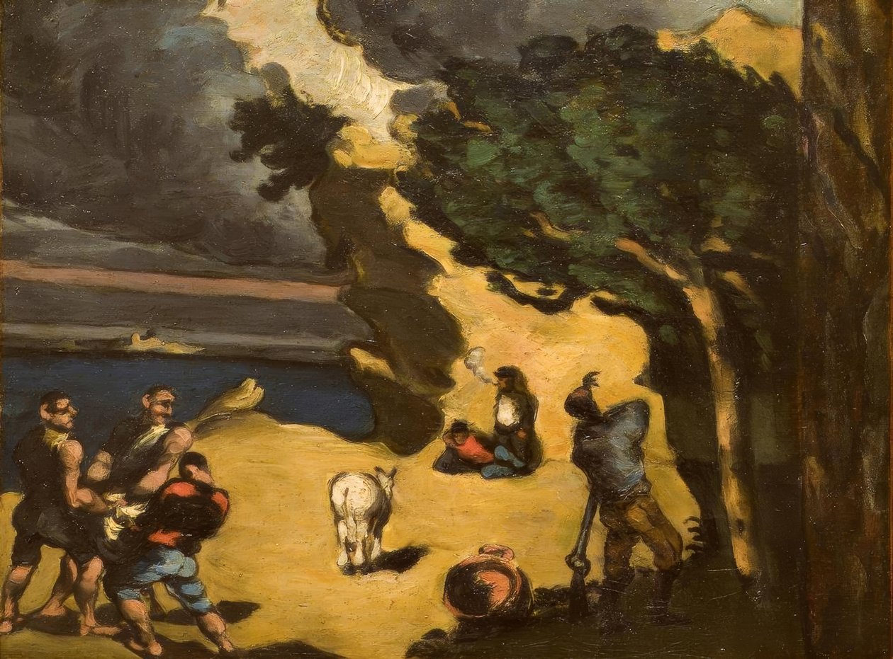 eşek hırsızları by Paul Cézanne
