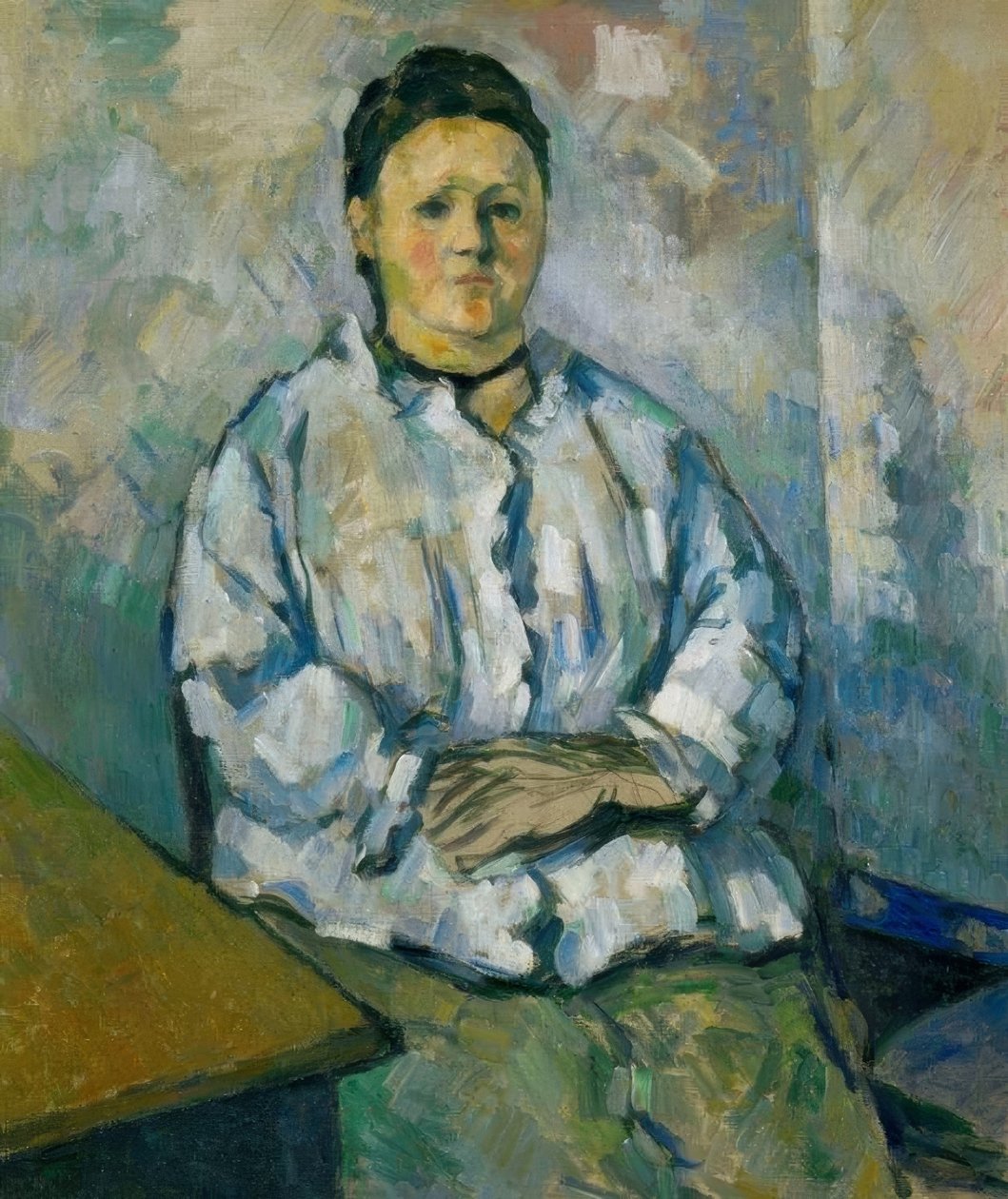 Madam Cézanne oturuyor by Paul Cézanne