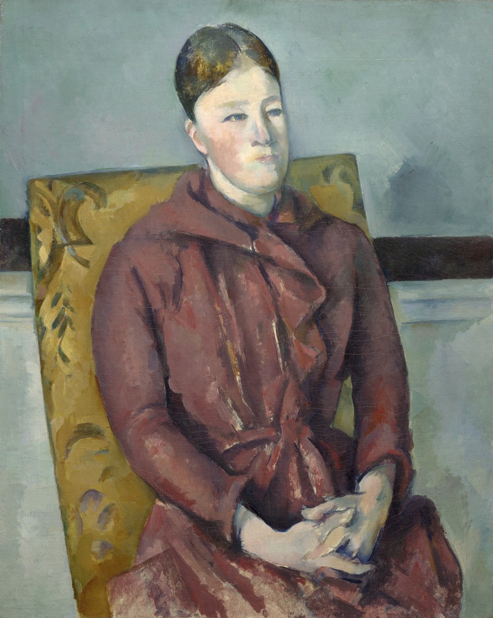 Madam Cézanne Sarı Sandalyede, 1888-90 by Paul Cézanne