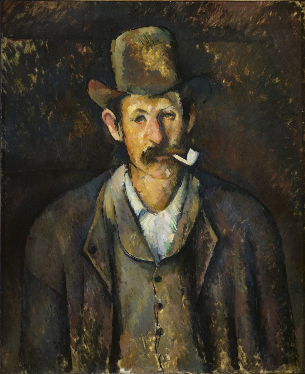 Pipolu Adam, yaklaşık 1892-1896. by Paul Cézanne