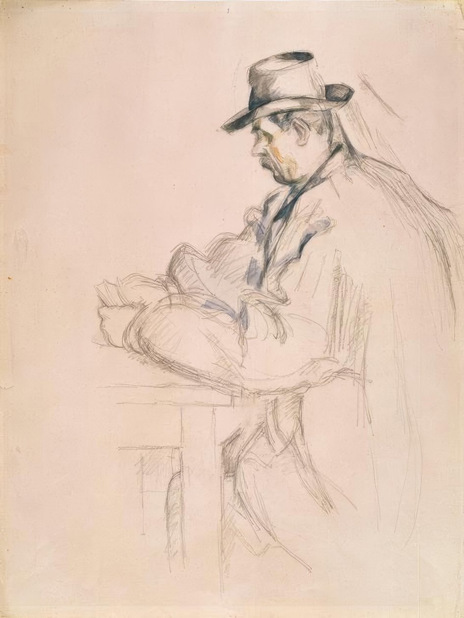Paul Cézanne, kart oyuncusu by Paul Cézanne