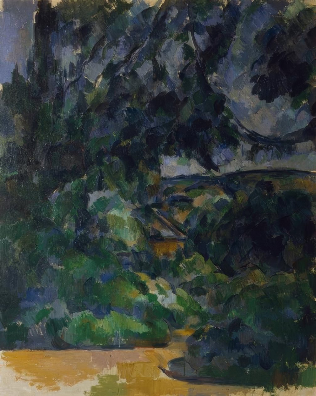 Mavi manzara by Paul Cézanne