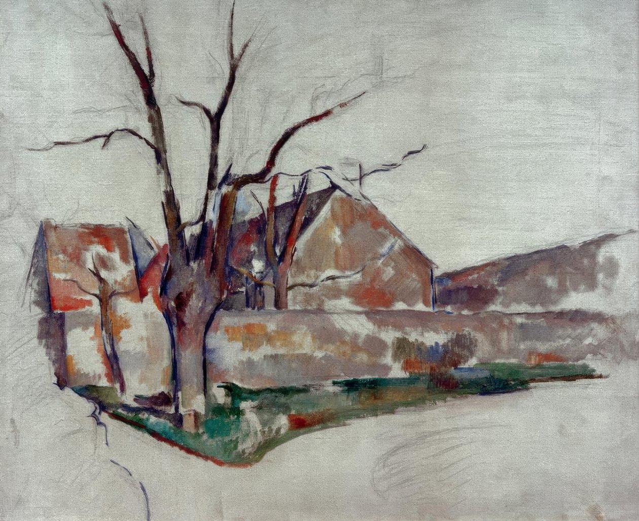 Kış manzarası by Paul Cézanne