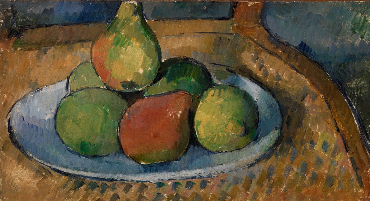 Sandalyede Meyve Tabağı by Paul Cézanne