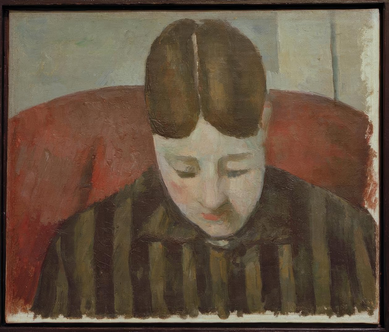 Portre de Madam Cézanne by Paul Cézanne